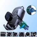 Miniatyrbillede 7 af 7: Biltelefonholder til grill, Qi oplader 15W, sort