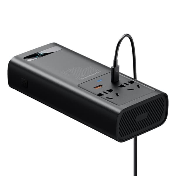 Bilspenningsomformer 12V til 230V 500W, EU og CN plugg
