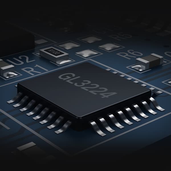 Bærbar TF/SD-kortlæser til USB 3.0, sort