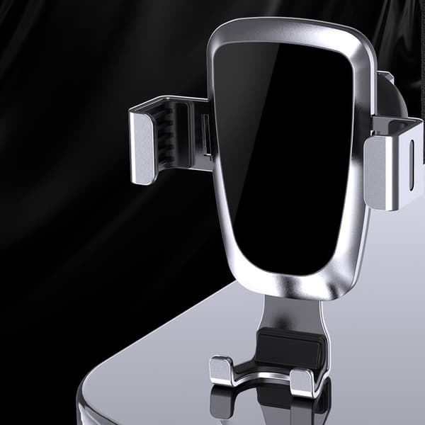 Gravity bilholder for smarttelefon på lufteventilen, svart