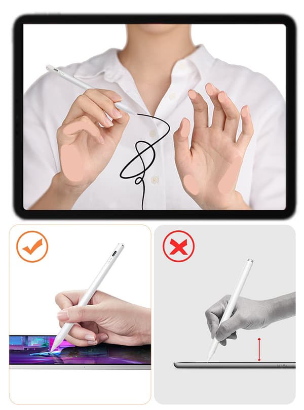 Aktiv stylus til Apple iPad JR-X9 hvid
