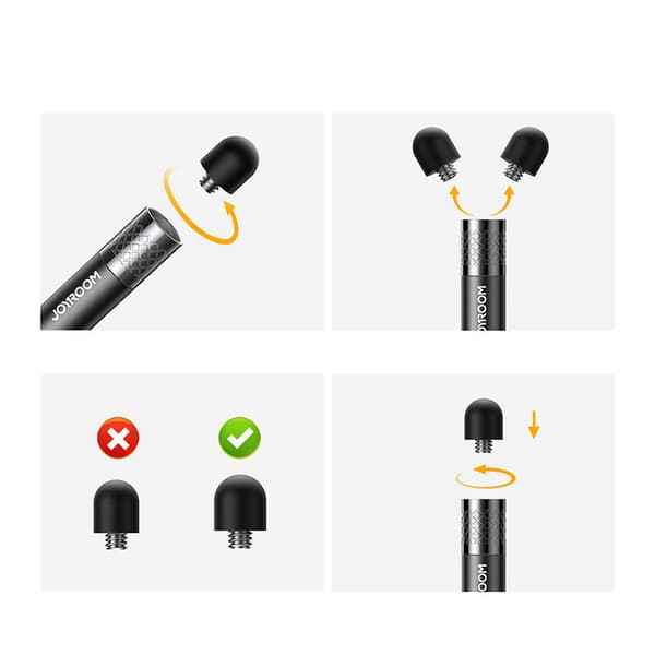 Passiv stylus stylus til smartphone, tablet, sort