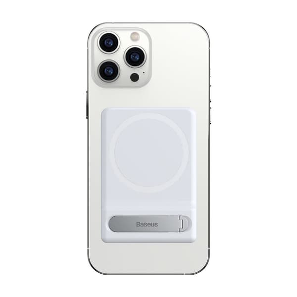 Sammenfoldelig telefonholder med magnetisk holder, hvid