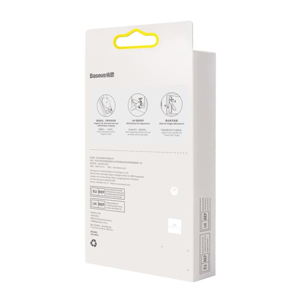 Sammenfoldelig telefonholder med magnetisk holder, hvid