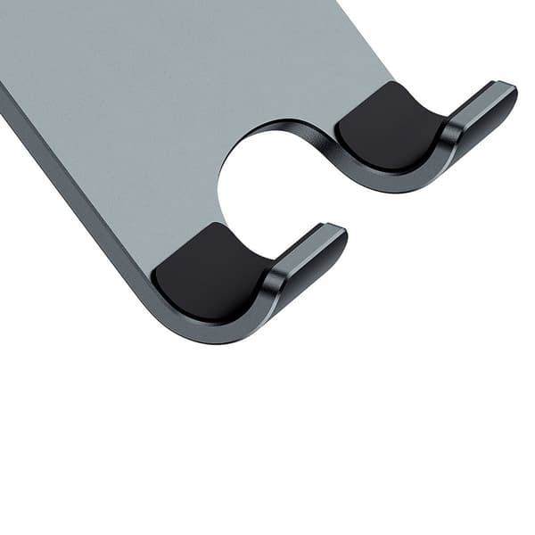 Metalstativ til en desktop biaksial foldbar smartphone op til 13" grå