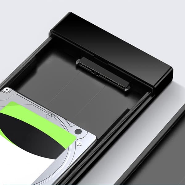Kabinet til SATA 2,5'' 6TB USB-C 3.0-drev sort