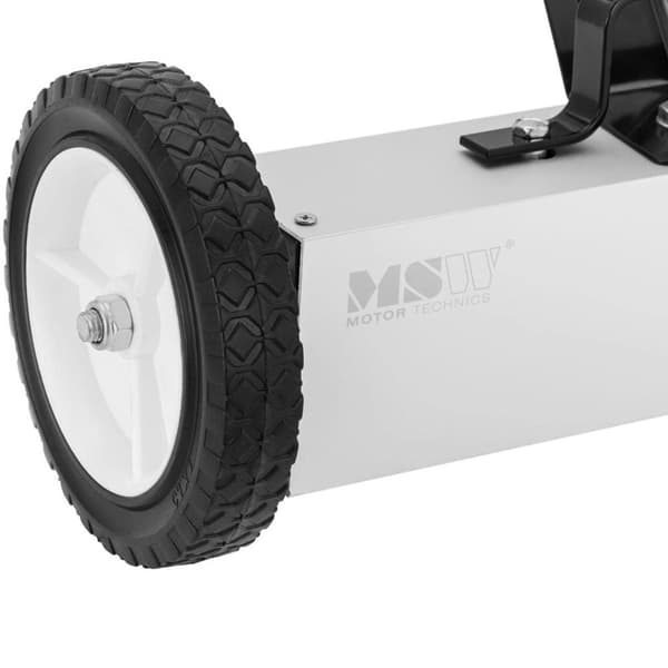 Magnetisk sopkvast för uppsamling av nagelfilar på hjul, bredd 45 cm