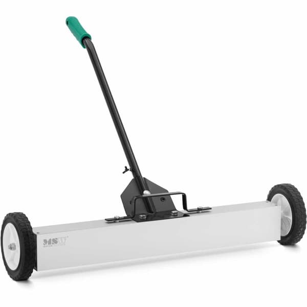 Magnetisk fejekost til opsamling af neglefil på hjul, bredde 75 cm