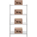 Miniatyrbillede 7 af 7: Metal catering lagerhylde op til 200 kg 100 x 60 x 180 cm