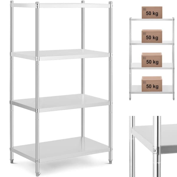 Metal catering lagerhylde op til 200 kg 100 x 60 x 180 cm