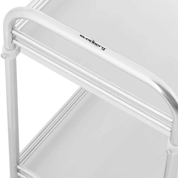 Laboratoriekosmetikkbehandlingsvogn laget av stål, 2 hyller, 73 x 44 x 86 cm, 20 kg