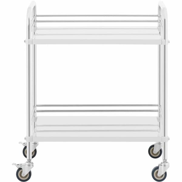 Laboratoriekosmetikkbehandlingsvogn laget av stål, 2 hyller, 73 x 44 x 86 cm, 20 kg