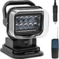 Miniatyrbillede 1 af 3: Forlygte LED søgelys lygte med magnetisk sokkel og fjernbetjening til bilbåd 9-32V 50W