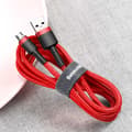 Pikkukuva 8 / 8: Kestävä joustava kaapeli USB microUSB QC3.0 2.4A 1M punainen