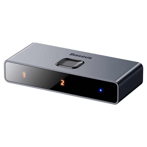 Switch splitter switch HDMI 2x HDMI 4K 30 Hz tovejs grå