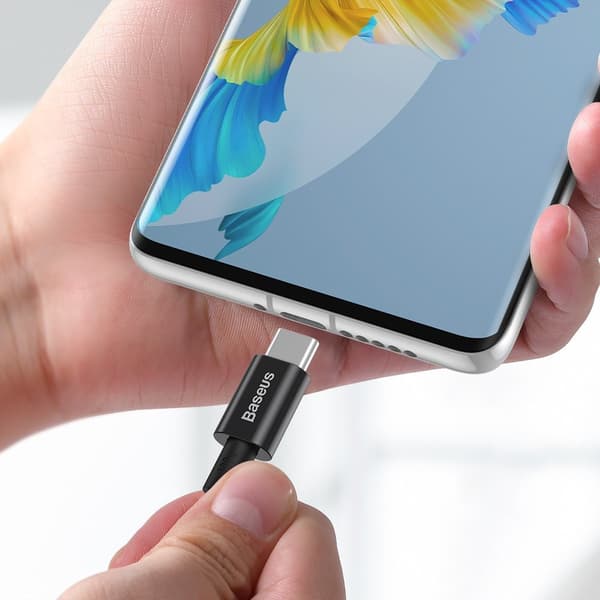 Överlägsen USB-C-kabel USB-C Snabbladdning FCP 100W 5A 20V 1m svart