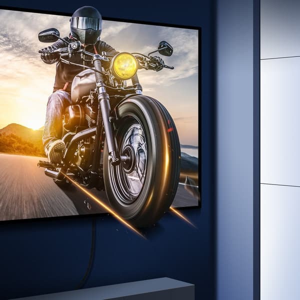 HDMI 2.1 8K 60 Hz eARC QMS Dynamic HDR VRR ALLM kabel 3m sort