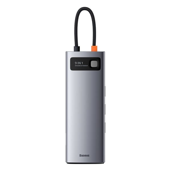 Multifunktionel HUB 9i1 USB-C 3xUSB 3.2 PD VGA Full HD HDMI 4K TF og SD-kortlæser RJ45 grå