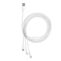 Pikkukuva 5 / 7: Erinomainen 3in1 USB-kaapeli Iphone Lightning USB-C microUSB 3,5 A 1,5 m valkoinen