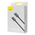 Miniatyrbillede 3 af 5: Kabel til hurtig opladning og dataoverførsel USB-C Iphone Lightning 20W 2m sort