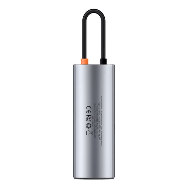 Multifunktionell USB HUB 7in1 Typ C HDMI TF-kortläsare PD grå