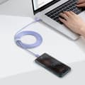 Miniatyrbillede 6 af 6: Kabel til hurtig opladning og dataoverførsel USB-C USB-C 100W 2m lilla