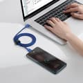 Miniatyrbillede 8 af 8: Kabel til hurtig opladning og dataoverførsel USB-C USB-C 100W 1,2m blå