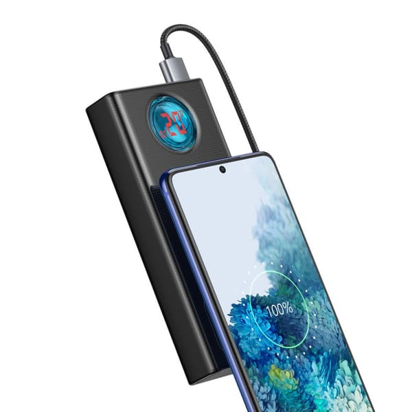 Amblight powerbank 65W 30000mAh Overseas Edition svart