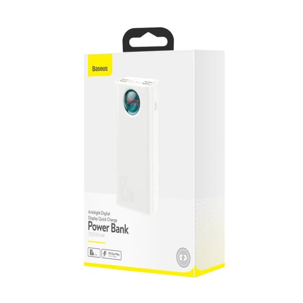 Amblight powerbank 65W 30000mAh Overseas Edition hvit