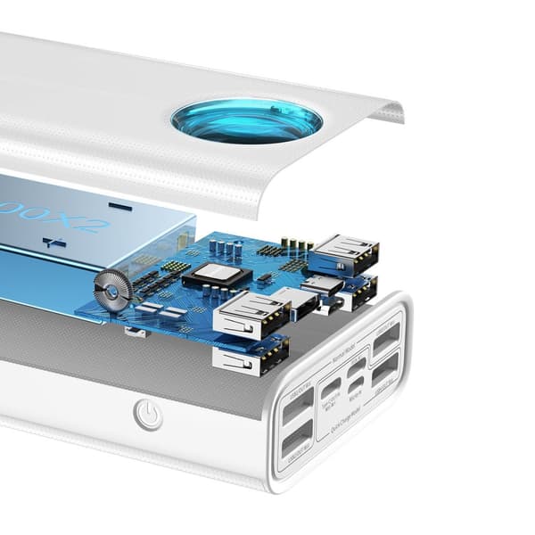Amblight powerbank 65W 30000mAh Overseas Edition hvit