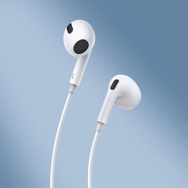 Encok H17 langalliset kuulokkeet 3,5mm minijack valkoinen