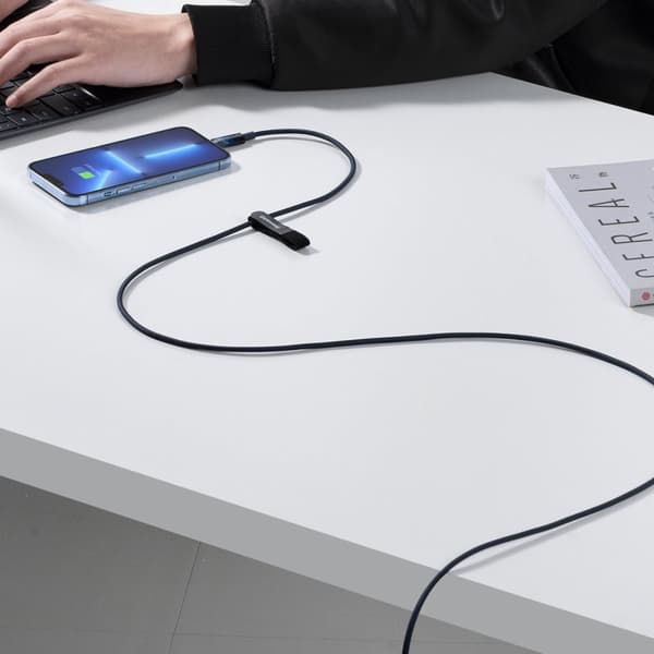 Explorer Series USB-C iPhone Lightning-kabel 20W 1m blå