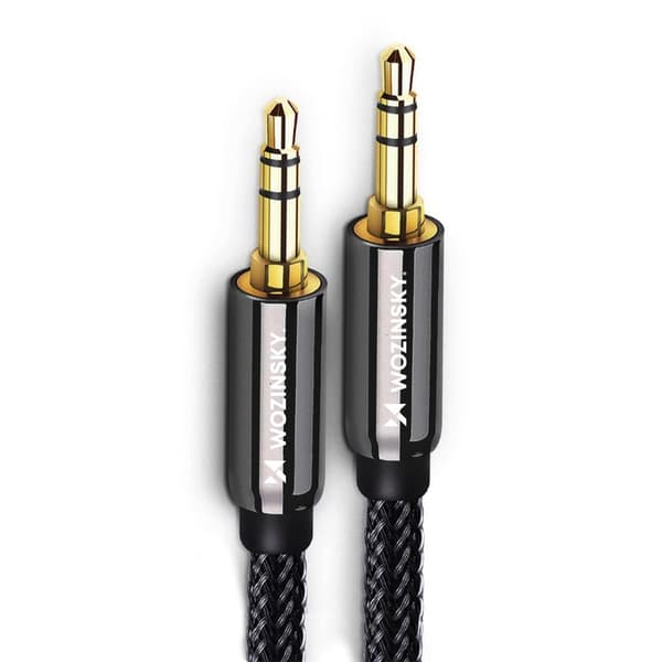 Universalkabel, AUX minijackkabel, 2m, svart