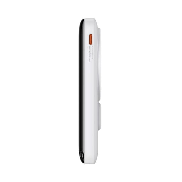 Powerbank med MagSafe trådløs lading 10000mAh 20W USB-C-kabel 0,5m hvit