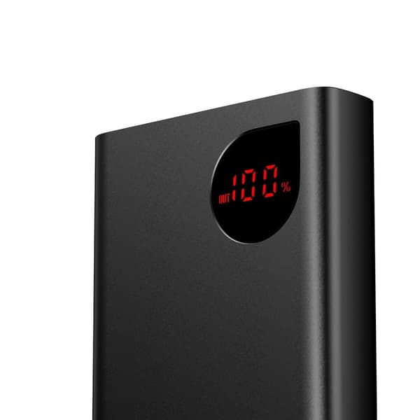 Adaman powerbank med hurtiglading 20000mAh 22,5W USB-C-kabel 0,3m svart