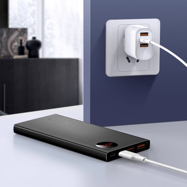 Adaman Metal powerbank med hurtig opladning 10000mAh 22,5W