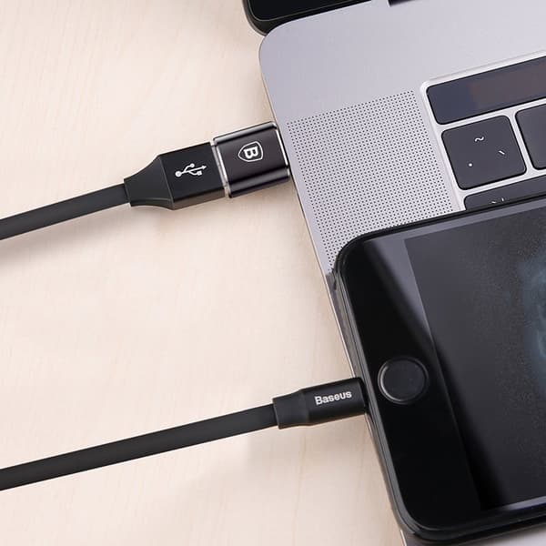 USB till USB-C OTG-adapter - svart