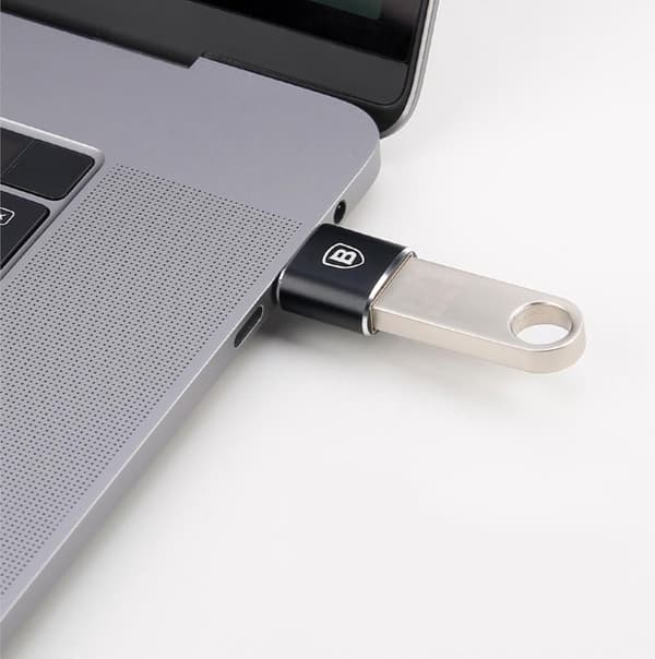 USB till USB-C OTG-adapter - svart