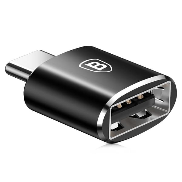 USB till USB-C OTG-adapter - svart