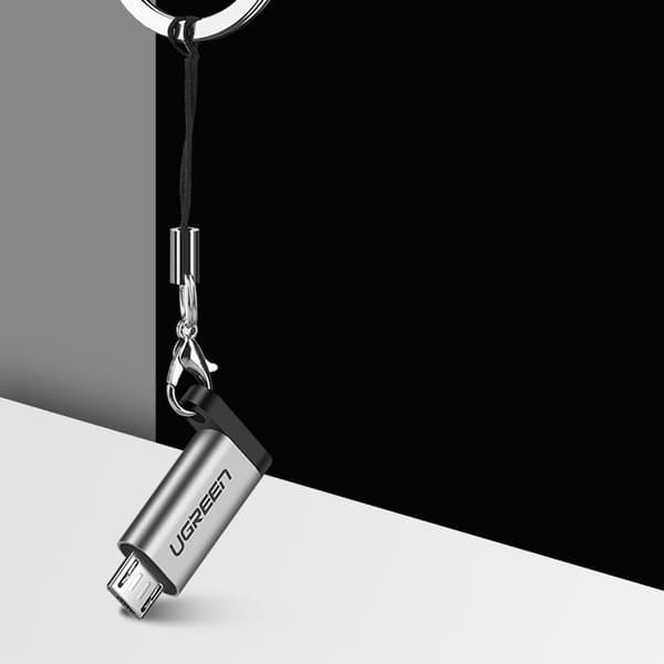 USB-C til mikro USB-adapter - grå
