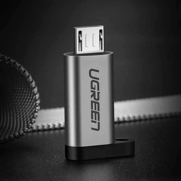 USB-C til mikro USB-adapter - grå