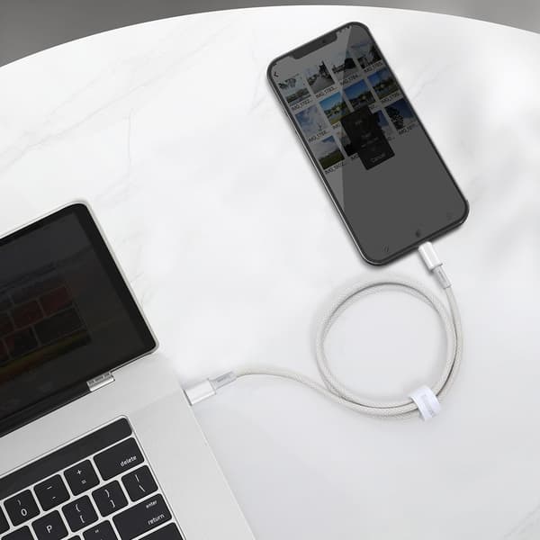 Kabel til iPhone USB-C - Lynhurtig opladning 20W 2m - hvid