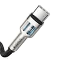 Miniatyrbild 4 av 7: USB-C - USB-C kabel Cafule Metal Data Power Delivery 100W 2m - svart