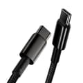 Miniatyrbillede 7 af 7: USB-C - USB-C hurtigopladningskabel 100W 2m - helt sort