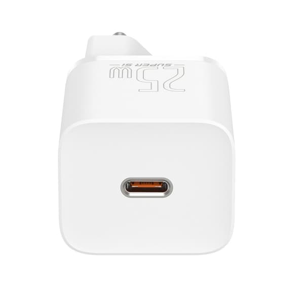 Superrask USB-C 25W Power Delivery Quick Charge-lader - hvit