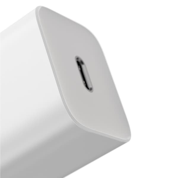 Superrask USB-C 25W Power Delivery Quick Charge-lader - hvit