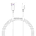 Miniatyrbilde 1 av 6: Superior USB - USB-C kabel 66W 6A 1m - hvit
