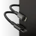 Miniatyrbillede 7 af 7: Kabel til iPhone USB-C - Lynhurtig opladning 20W 1m - helt sort