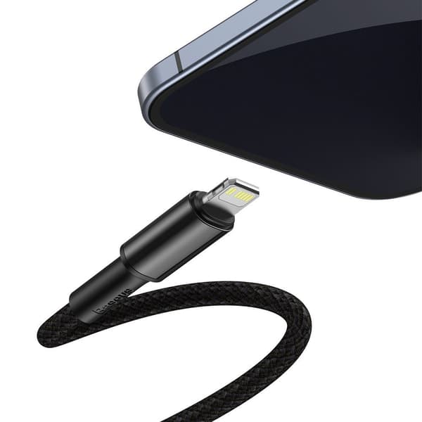 Kabel til iPhone USB-C - Lynhurtig opladning 20W 2m - sort