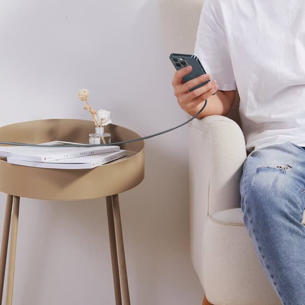 Kabel til iPhone USB-C - Lightning Power Delivery 20W 2m - grå